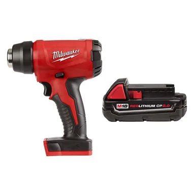 Milwaukee 2688-20-48-11-1820, bundle: M18 18-Volt Lithium-Ion Cordless Compact Heat Gun with (1) 2Ah Battery