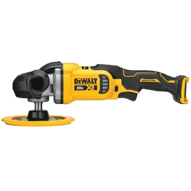 DeWalt DCM849B, bare tool: 20V MAX XR Cordless Brushless 7 in. Variable Speed Rotary Polisher (Tool Only) (photograph from the Home Depot listing)
