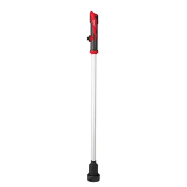 Milwaukee 2579-20, bare tool: M12 12-Volt Lithium-Ion Cordless 9 GPM 0 hp. Submersible Stick Water Transfer Pump (Tool Only) (photograph from the Home Depot listing)