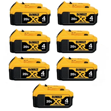 DeWalt DCB204-7, accessory: 20V MAX Premium Lithium-Ion 4.0Ah Battery Pack (7-Pack)