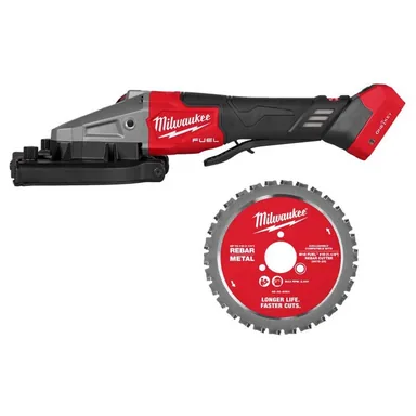 Milwaukee 3675-20-48-40-4064, bundle: M18 FUEL 18V Lithium-Ion Cordless Brushless #10 (1-1/4in. ) Rebar Cutter w/ Cutting Blade