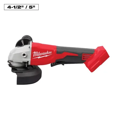 Milwaukee 2686-20, bare tool: M18 18V Lithium-Ion Brushless Cordless 4-1/2 in./5 in. Grinder w/Paddle Switch (Tool-Only)