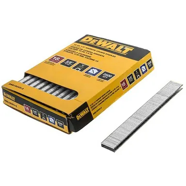 DeWalt DNS18063-2, accessory: 1/4 in. x 5/8 in. x 18-Gauge Crown Finishing Staples (2500 Pieces)