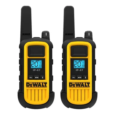 DeWalt DXFRS800, standalone tool: DXFRS800 Heavy-Duty 2-Watt Walkie Talkies (2-Pack)