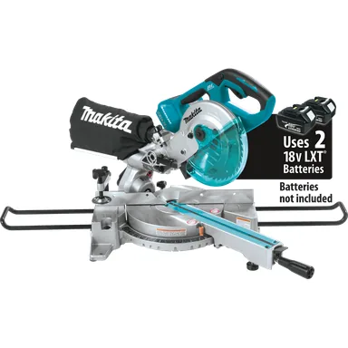 Makita XSL02Z, bare tool: Makita XSL02Z 36V (18V X2) LXT Brushless 7-1/2" Dual Slide Compound Miter Saw, Tool Only