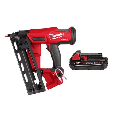 Milwaukee 2841-20-48-11-1820, bundle: M18 FUEL 18 Volt Brushless Cordless Gen II 16-Gauge Angled Finish Nailer Tool Only & M18 18-Volt 2.0 Ah Compact Battery