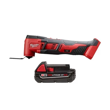Milwaukee 2626-20-48-11-1820, bundle: M18 18V Lithium-Ion Cordless Oscillating Multi-Tool (Tool-Only) with 2.0 Ah Compact Battery