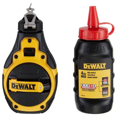 DeWalt DWHT48333RC, accessory: 100 ft. Chalk Reel Kit with Red Chalk