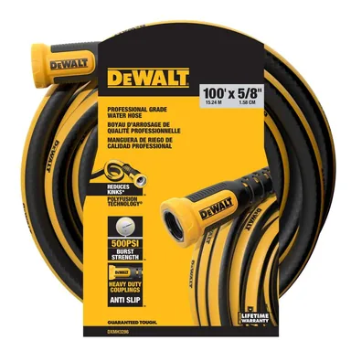 DeWalt DXMH3286, unpowered: 5/8 in. dia x 100 ft. Professional Grade Heavy-Duty Water Hose