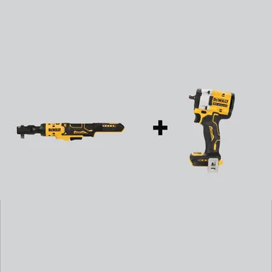 DeWalt DCF513BWDCF923B, bundle: ATOMIC 20-Volt MAX Cordless 3/8 in. Ratchet and ATOMIC 20-Volt MAX Cordless Brushless 3/8 in. Impact Wrench (Tools-Only)