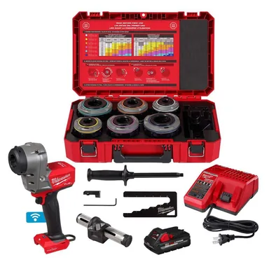 Milwaukee 2937-21, kit: M18 FUEL 18V Lithium-Ion Cordless Covered Conductor Cable Stripper Kit with Adjustable Bushings, Battery, and Charger