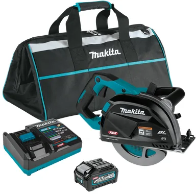 Makita GSC01M1, kit: Makita GSC01M1 40V max XGT Brushless Cordless 7-1/4" Metal Cutting Saw Kit, with Electric Brake and Chip Collector (4.0Ah)