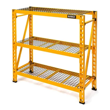 DeWalt DXST4500-W, accessory: Yellow 3-Tier Wire Steel Garage Storage Shelving Unit (50 in. W x 48 in. H x 18 in. D)