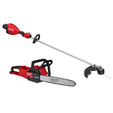 Milwaukee 3006-20-2727-20, bundle: M18 FUEL 18V Brushless Cordless 17 in. Dual Battery Straight Shaft String Trimmer w/M18 FUEL 16 in. Chainsaw (2-Tool)