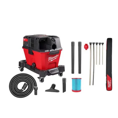 Milwaukee 0910-20-49-90-2037, bundle: M18 FUEL 6 Gal. Cordless Wet/Dry Shop Vac W/Filter, Hose and AIR-TIP 1-1/4 in. - 2-1/2 in. Micro Hose Attachment
