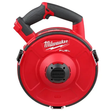 Milwaukee 2873-20, bare tool: M18 FUEL 18V Lithium-Ion Cordless Angler Pulling Fish Tape Powered Base (Tool-Only) (photograph from the Home Depot listing)