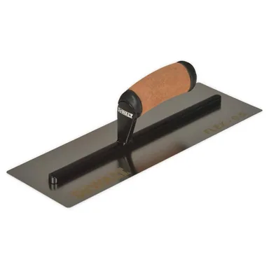 DeWalt DXTT-2-982, unpowered: 14 in. Stainless Steel Blade Drywall Finishing Trowel, Leather Handle, Joint Finishing, Alternative to Joint Knife
