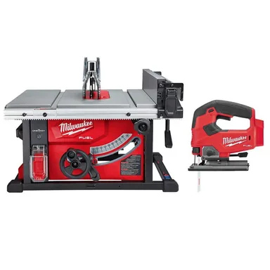 Milwaukee 2736-20-2737-20, bundle: M18 FUEL ONE-KEY 18-Volt Lithium-Ion Brushless Cordless 8-1/4 in. Table Saw W/ Jig Saw (Tool-Only)