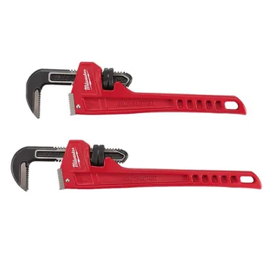 Milwaukee 48-22-7114-48-22-7118, bundle: 14 in. and 18 in. Steel Pipe Wrench Set (2-Piece)