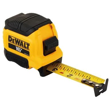 DeWalt DWHT38116S, accessory: 16 ft. x 1-1/8 in. Tape Measure with Finger Brake (photograph from the Home Depot listing)