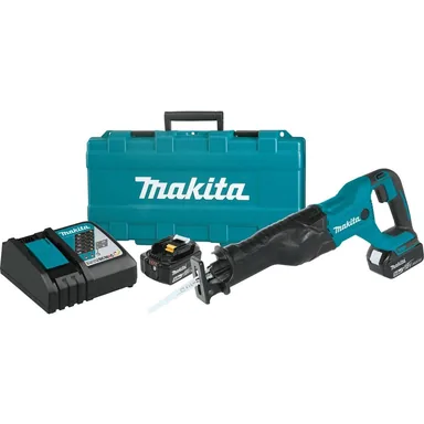 Makita XRJ04T, kit: Makita XRJ04T 18V LXT Lithium-Ion Cordless Recipro Saw Kit (5.0Ah)