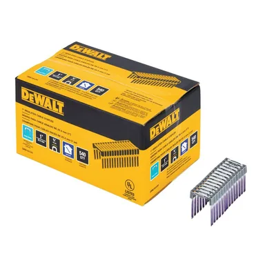 DeWalt DRS18100, accessory: 1 in. Insulated Electrical Staples (540 per Box) (photograph from the Home Depot listing)