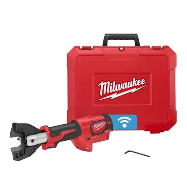 Milwaukee 2672-20, bare tool: M18 18V Lithium-Ion Cordless FORCE LOGIC Cable Cutter with CU/AL Jaws and Hard Case (photograph from the Home Depot listing)