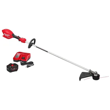 Milwaukee 3046-21HD, kit: M18 FUEL 18V 16 in. Brushless Cordless Battery Powered Straight Shaft String Trimmer Kit, 12.0 Ah FORGE Battery, Charger