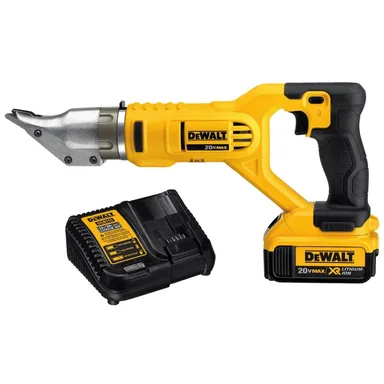 DeWalt DCS491M2, kit: 20V MAX Cordless 18-Gauge Swivel Head Shears with (2) 20V 4.0Ah Batteries and Charger