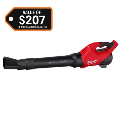 Milwaukee 3017-20-49-16-2791, bundle: M18 FUEL 120 MPH 500 CFM 18V Lithium-Ion Brushless Cordless Handheld Blower with Angled Flare Blower Attachment