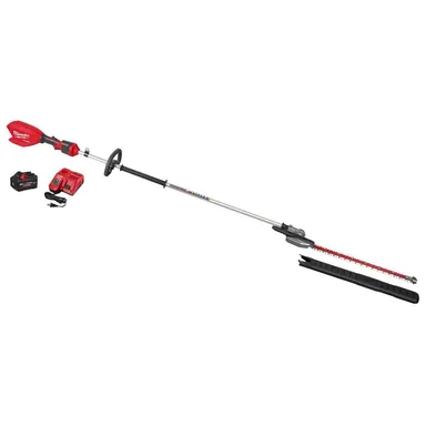 Milwaukee 3035-21, kit: M18 FUEL 18V 24 in. Brushless Cordless Battery Extended Pole Articulating Hedge Trimmer Kit w/ 8.0 Ah Battery, Charger