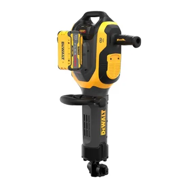 DeWalt DCH966Z2, kit: 39.5 in. x 20 in. 60-Volt Lithium-Lon Cordless HEX Breaker Hammer Kit with two 15 Ah Batteries and Charger (photograph from the Home Depot listing)