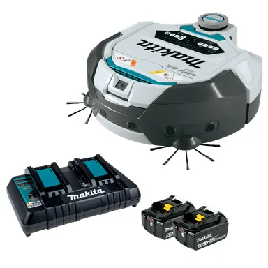 Makita DRC300PT, kit: Makita DRC300PT 18V X2 LXT Brushless Cordless Smart Robotic HEPA Filter Vacuum, Kit (5.0Ah)