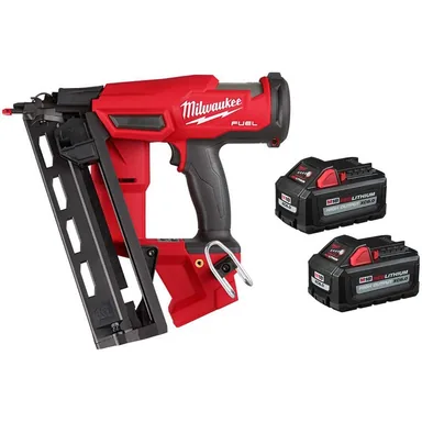 Milwaukee 2841-20-48-11-1862, bundle: M18 FUEL 18-Volt Lithium-Ion Brushless Cordless Gen II 16-Gauge Angled Finish Nailer w/ High Output 6.0 Ah Battery
