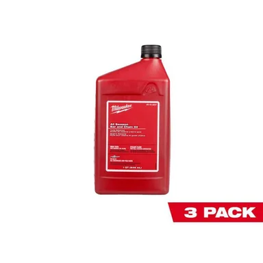 Milwaukee 49-16-2837x3, accessory: 1 Quart All Season Bar and Chain Oil (3 Pack)