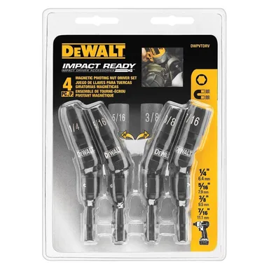 DeWalt DWPVTDRV  G, accessory: Magnetic Pivoting Nut Driver Set (4-Piece)