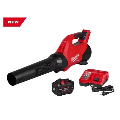 Milwaukee 3017-21HD, kit: M18 FUEL 120 MPH 500 CFM 18V Brushless Cordless Battery Powered Leaf Blower Kit w/12.0 Ah FORGE Battery & Rapid Charger
