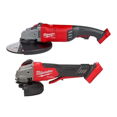 Milwaukee 2785-20-2888-20, bundle: M18 FUEL 18V Lith-Ion Brushless Cordless 7 in. /9 in. Angle Grinder w/ Variable Speed & Paddle Switch