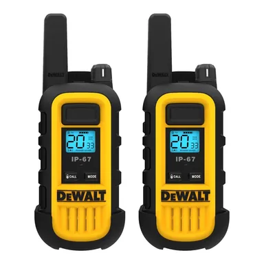 DeWalt DXFRS300, standalone tool: DXFRS300 Heavy-Duty 1-Watt Walkie Talkies (2-Pack)