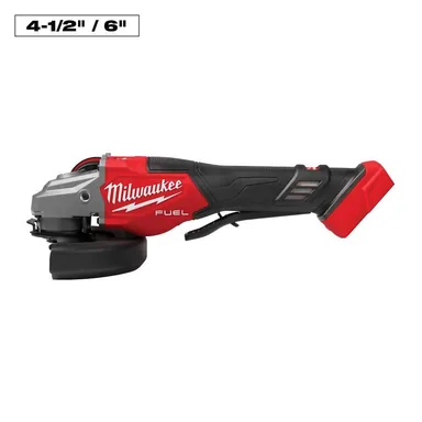 Milwaukee 3670-20, bare tool: M18 FUEL 18-Volt Lithium-Ion Brushless Cordless 4-1/2 in./6 in. Braking Grinder with Paddle Switch (Tool-Only)