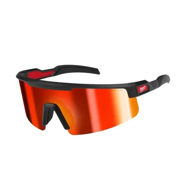 Milwaukee 48-73-2500, accessory: Wrap Around Safety Glasses-Red Mirrored Anti-Scratch Lenses