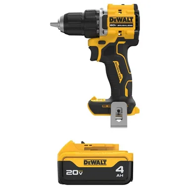 DeWalt DCD794BWDCB204, bundle: ATOMIC 20V MAX Lithium-Ion Brushless Cordless 1/2 in. Drill Driver with 20V MAX Premium Lithium-Ion 4.0 Ah Battery Pack