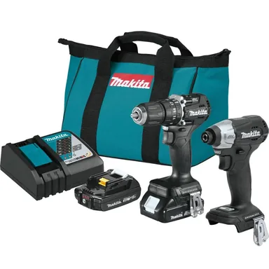 Makita CX205RB, kit: Makita CX205RB 18V LXT Lithium-Ion Sub-Compact Brushless Cordless 2-Pc. Combo Kit (2.0Ah)
