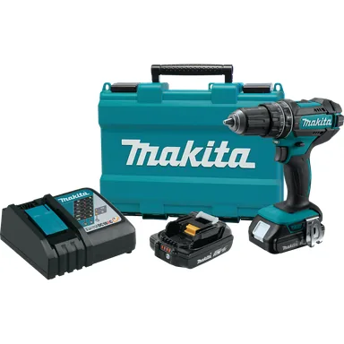 Makita XPH10R, kit: Makita XPH10R 18V LXT Lithium-Ion Compact Cordless 1/2" Hammer Driver-Drill Kit (2.0Ah)