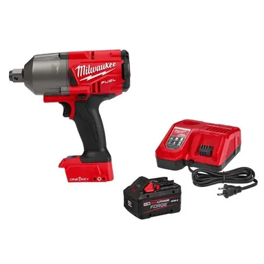 Milwaukee 2864-20-48-59-1881, bundle: M18 FUEL ONE-KEY 18V Lith-Ion Brushless Cordless 3/4 in. Impact Wrench w/ Friction Ring w/ FORGE 8.0Ah Battery & Charger