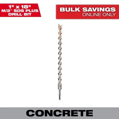 Milwaukee 48-20-8285, accessory: 1 in. x 18 in. 2-Cutter SDS-PLUS Carbide Drill Bit