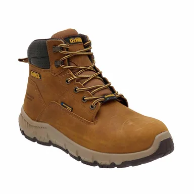DeWalt DXWP10062X-WHP-090, unpowered: Men's Nampa Waterproof Soft Toe Size 9X Work Boot Wheat Poseidon