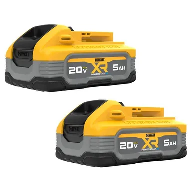 DeWalt DCBP520-2, accessory: 20V MAX XR POWERSTACK Lithium-Ion 5.0Ah Battery (2 -Pack)