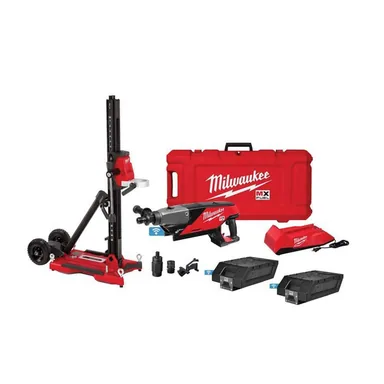 Milwaukee MXF301-2CXS, kit: MX FUEL Lithium-Ion Cordless Handheld Core Drill Kit with Stand, 2 Batteries and Charger