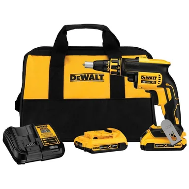 DeWalt DCF620D2, kit: 20V MAX XR Cordless Brushless Drywall Screw Gun with (2) 20V 2.0Ah Batteries and Charger